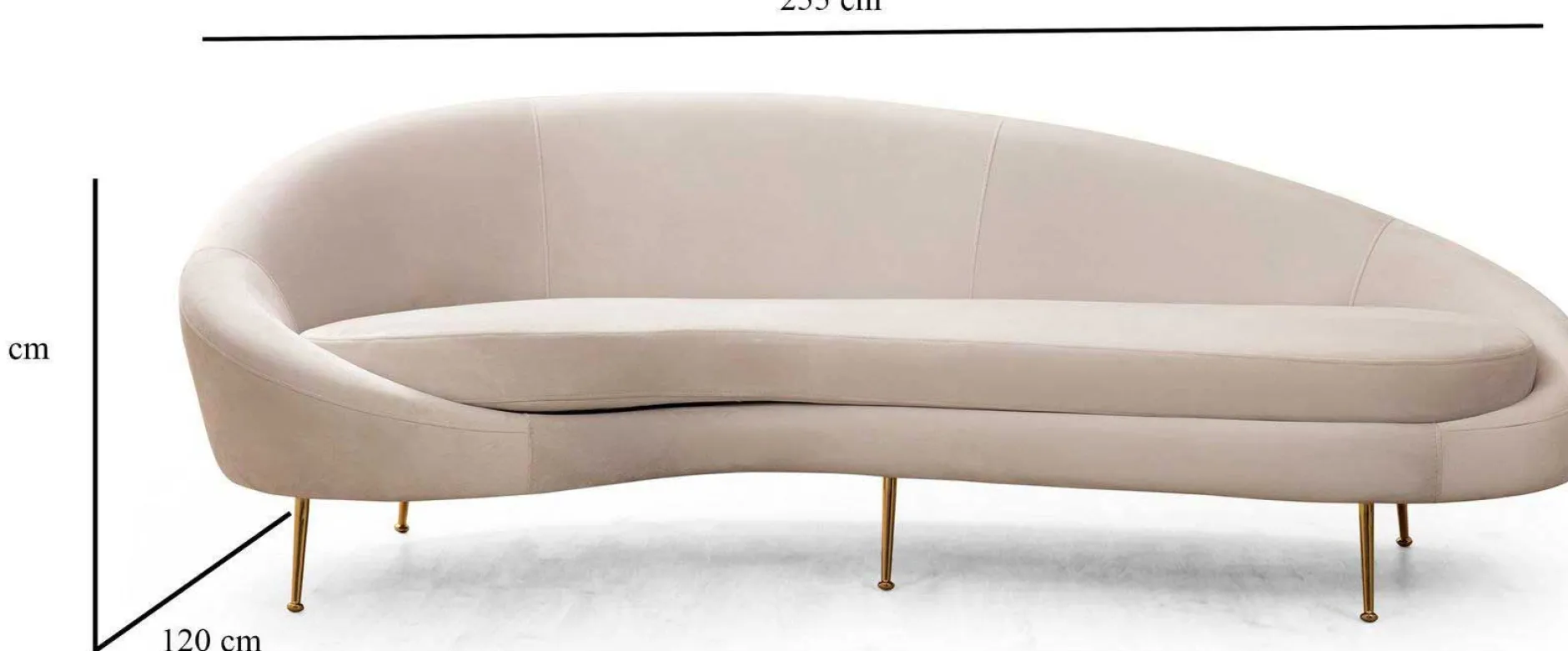 Eses 3-Sitzer-Sofa | BUCHENHOLZ / SPANPLATTE | Beige