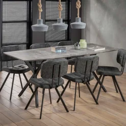 Esstisch Alec 190x90 industriell - Beton