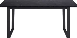 Esstisch Amanda 160x90 - Marmor/schwarz