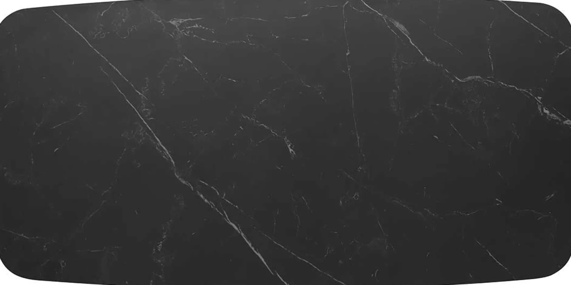 Esstisch Apollo | 180 x 90 x 76 cm | Schwarzes Steindesign
