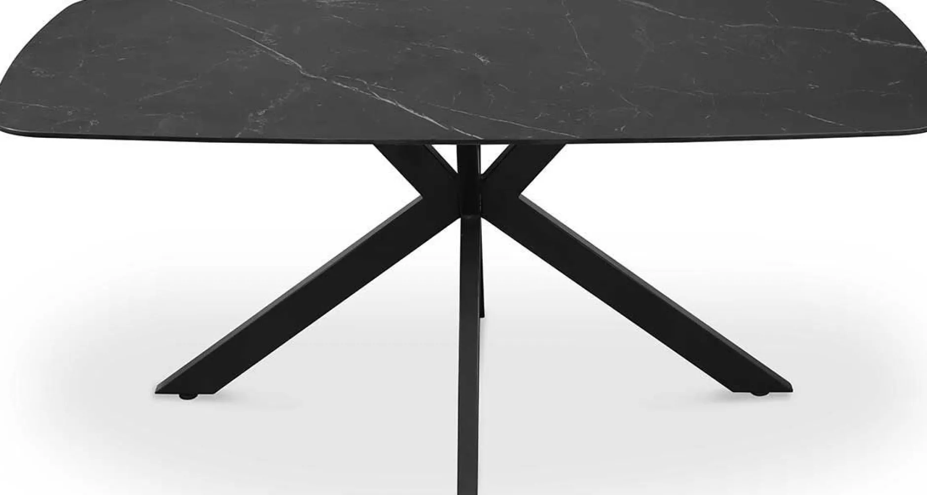 Esstisch Apollo | 180 x 90 x 76 cm | Schwarzes Steindesign