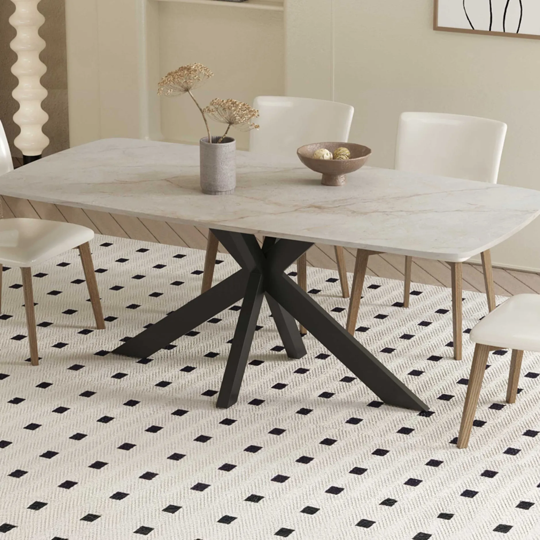 Esstisch Apollo | 180 x 90 x 76 cm | Shakespeare Grau Design