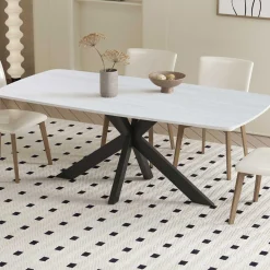 Esstisch Apollo | 180 x 90 x 76 cm | Stein / Grau