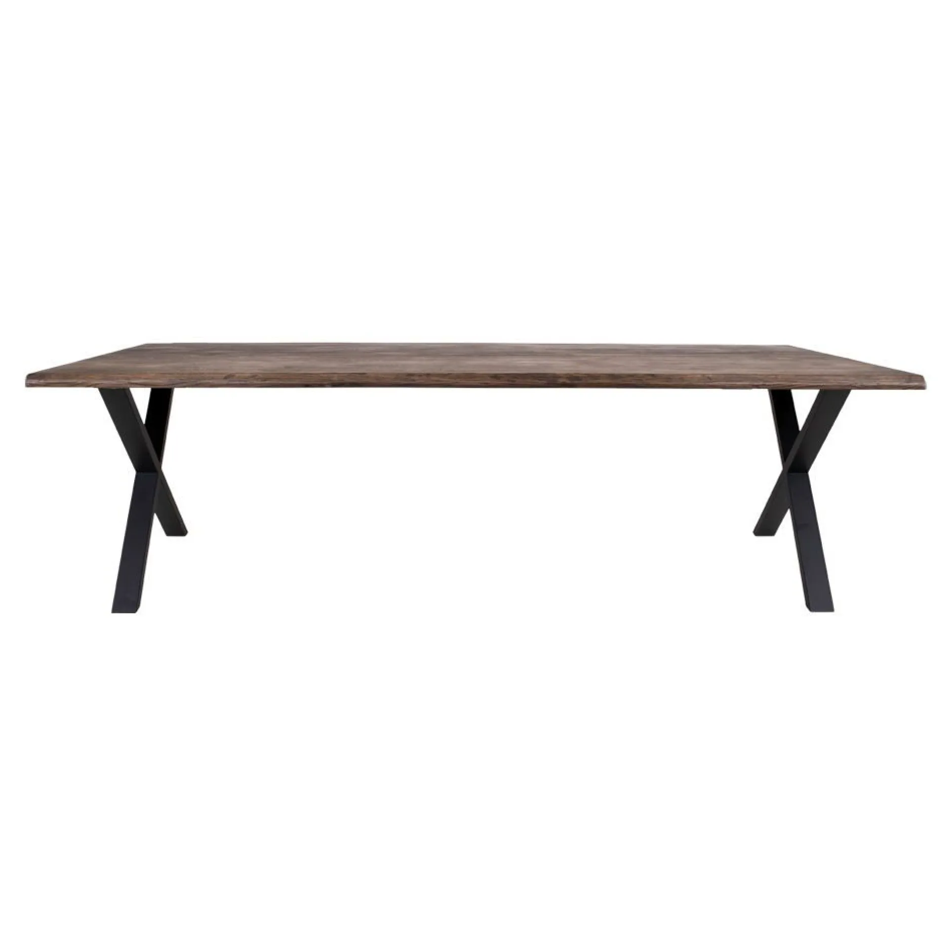 Esstisch aus Eiche Natur mit gewellter Kante - 100x300x75 cm