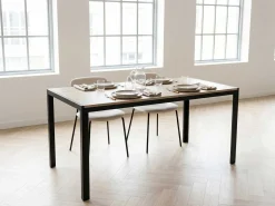 Esstisch Colin | 80 x 160 x 75 cm | Wendeplatte | Oak-/Stone-design