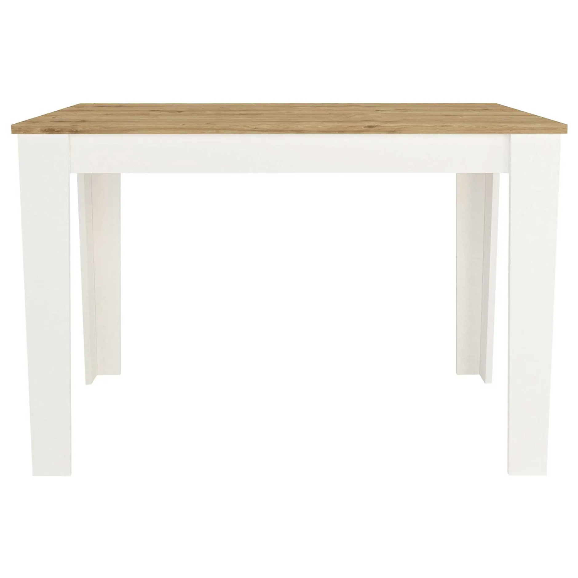 Esstisch Darlen - 110x72x74cm - Eiche Dekor/Weiß