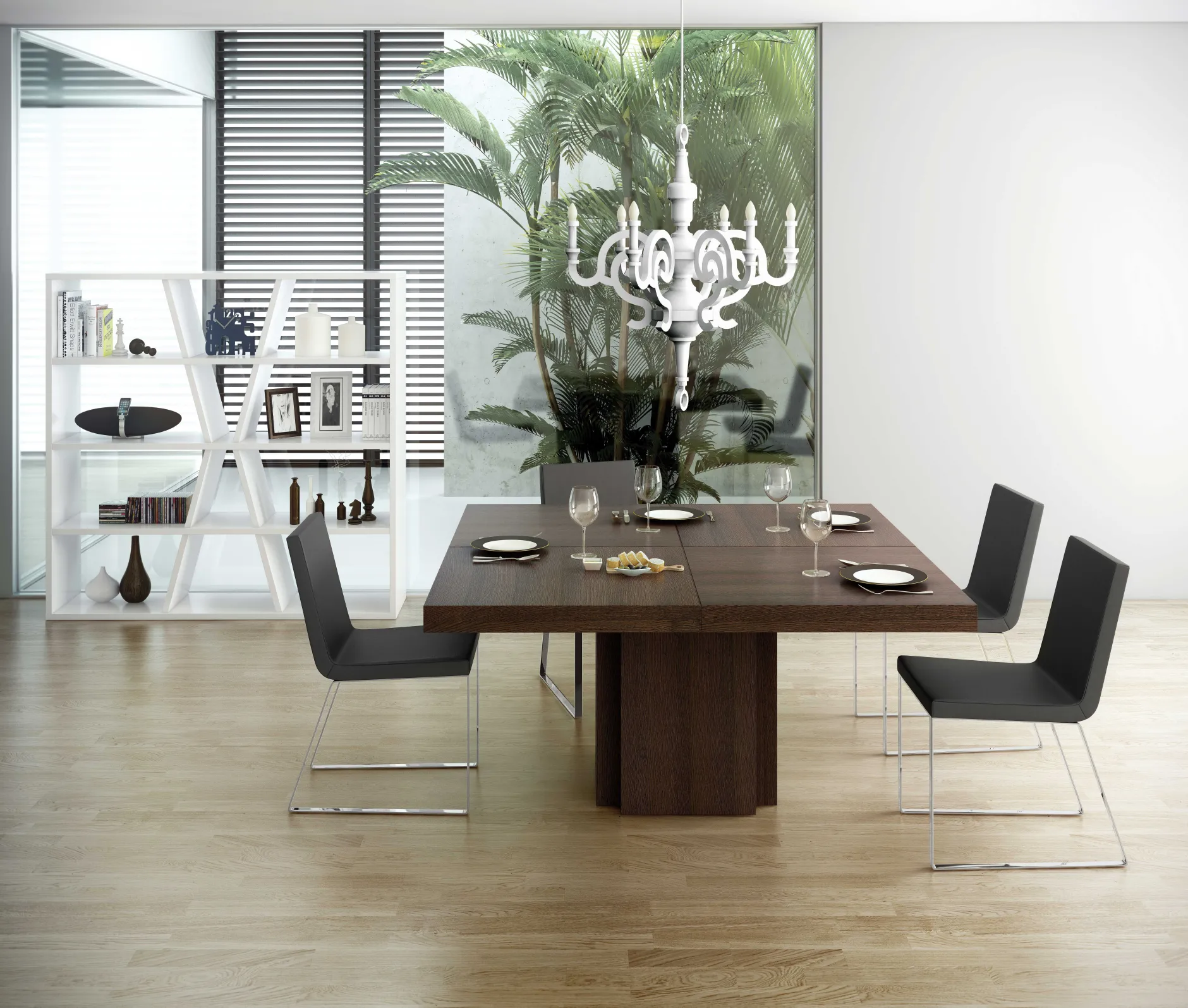 Esstisch Dusk 130x130 - braun
