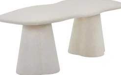 Esstisch Faro - 220x100x76cm - Zementfarbe - weiß