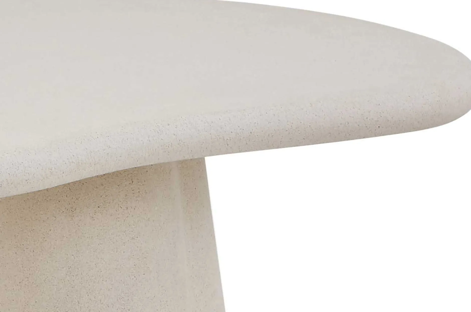 Esstisch Faro - 220x100x76cm - Zementfarbe - weiß