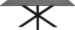 Esstisch Hennie 200x100 Keramik - schwarz