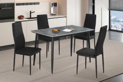 Esstisch Kenzo | 120 x 70 x 75 cm | Grau/Stein