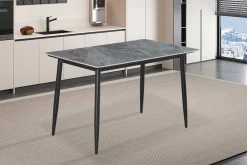 Esstisch Kenzo | 140 x 80 x 75 cm | Grau/Stein