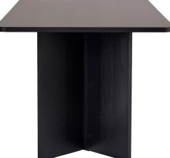 Esstisch Linza - 100% MELAMINE - Holzschwarz - 75 x 90 x 180 cm