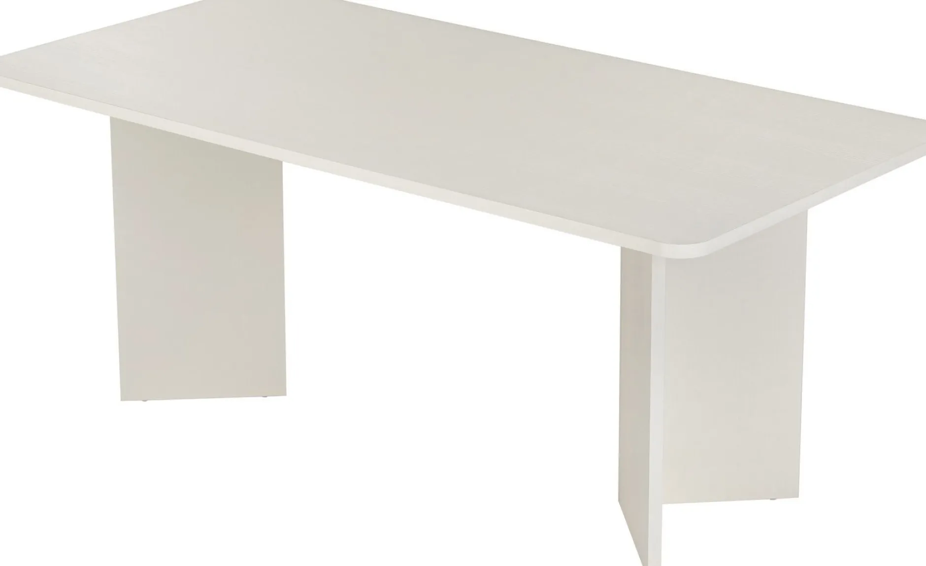 Esstisch Linza - 100% MELAMINE - Holzweiß - 75 x 90 x 180 cm