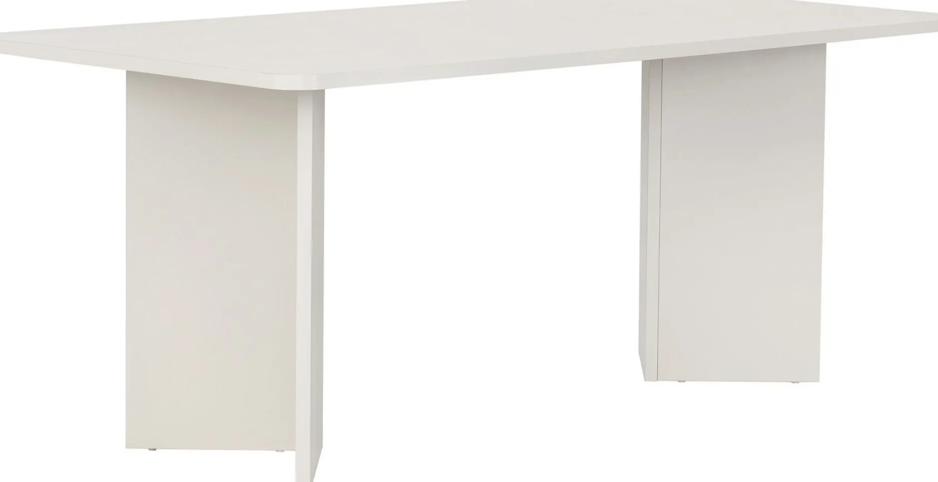 Esstisch Linza - 100% MELAMINE - Holzweiß - 75 x 90 x 180 cm