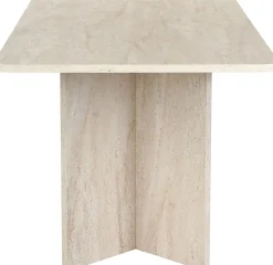 Esstisch Linza - 100% MELAMINE - Travertin - 75 x 90 x 180 cm