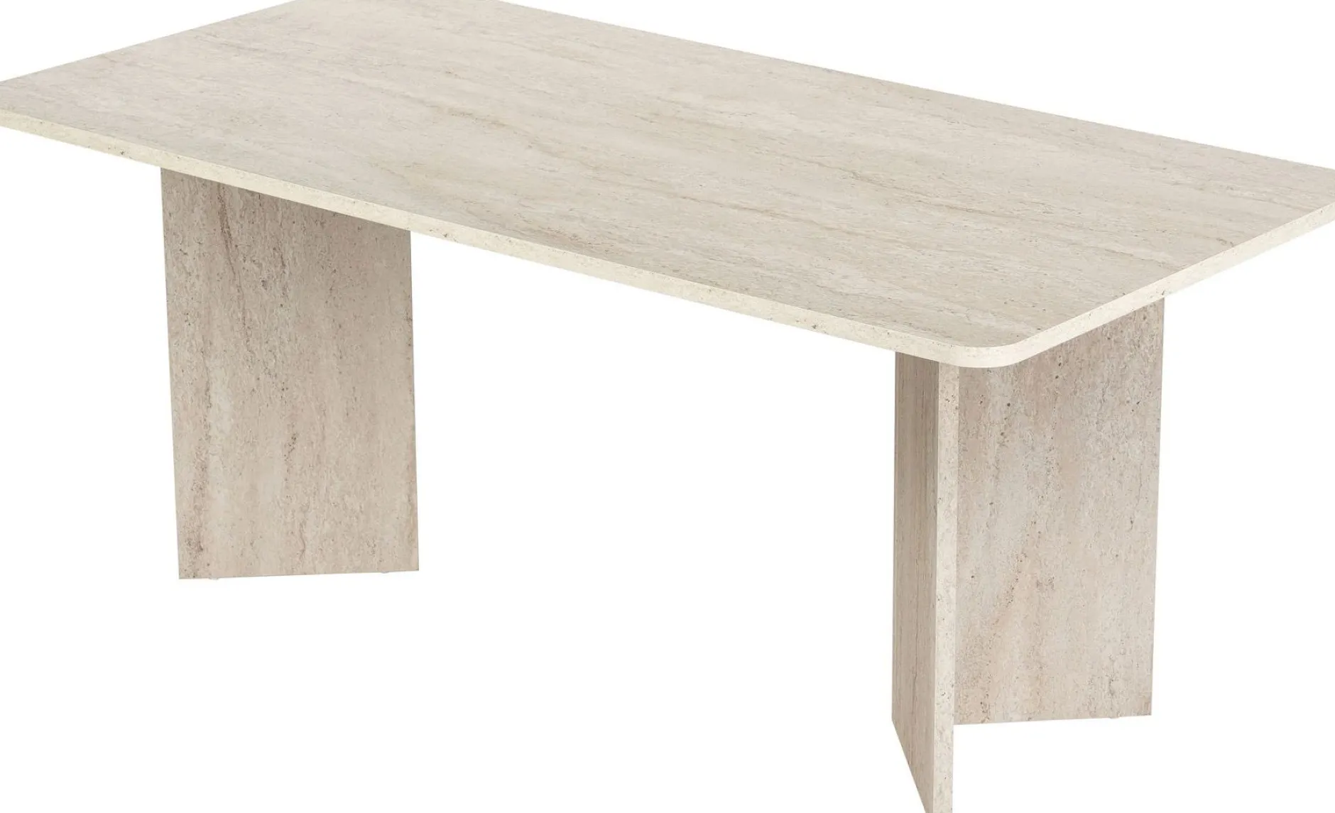 Esstisch Linza - 100% MELAMINE - Travertin - 75 x 90 x 180 cm