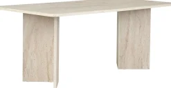Esstisch Linza - 100% MELAMINE - Travertin - 75 x 90 x 180 cm