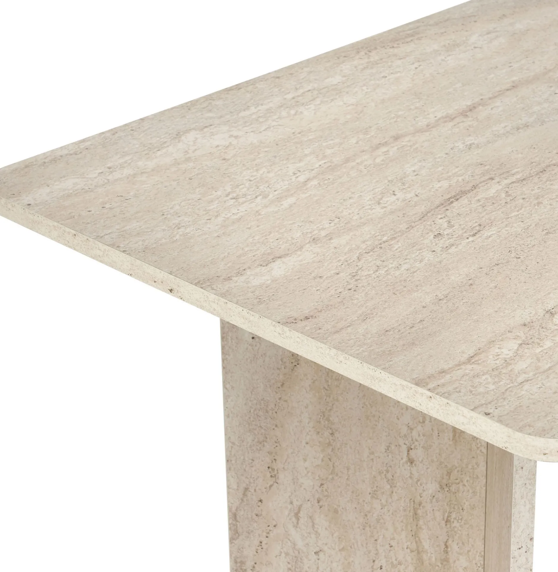 Esstisch Linza - 100% MELAMINE - Travertin - 75 x 90 x 180 cm