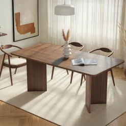 Esstisch Linza - 100% MELAMINE - Walnuss - 75 x 90 x 180 cm
