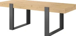 Esstisch London-224cm- Eiche/dunkelgrau