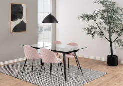 Esstisch Maurane 180x90cm - schwarz
