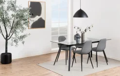 Esstisch Maurane 180x90cm - schwarz