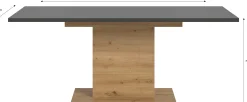 Esstisch Motion Emob – ausziehbar, Artisan und Grau – 150-190x76x90 cm