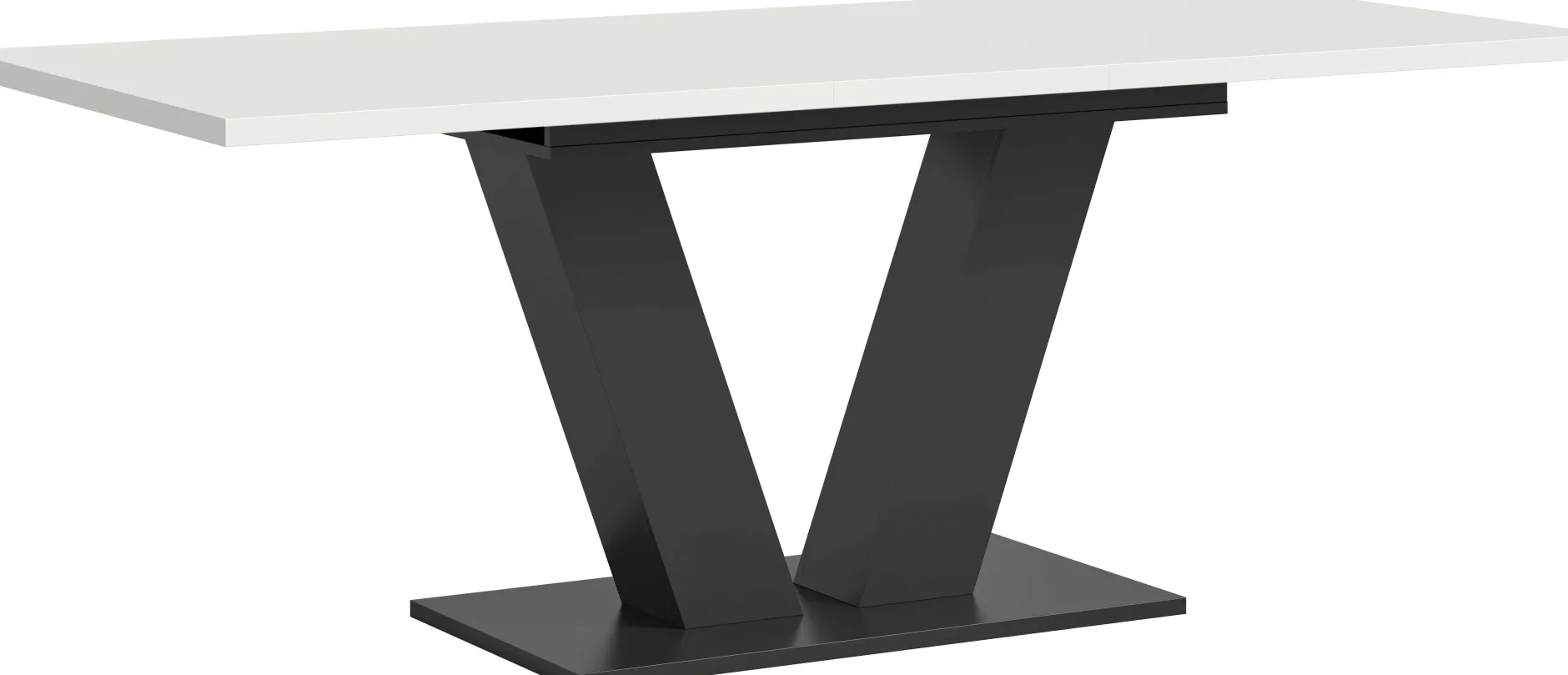 Esstisch Motion Emob - Ausziehbar 150-190x76x90 cm - Weiß/Grau