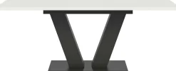 Esstisch Motion Emob - Ausziehbar 150-190x76x90 cm - Weiß/Grau