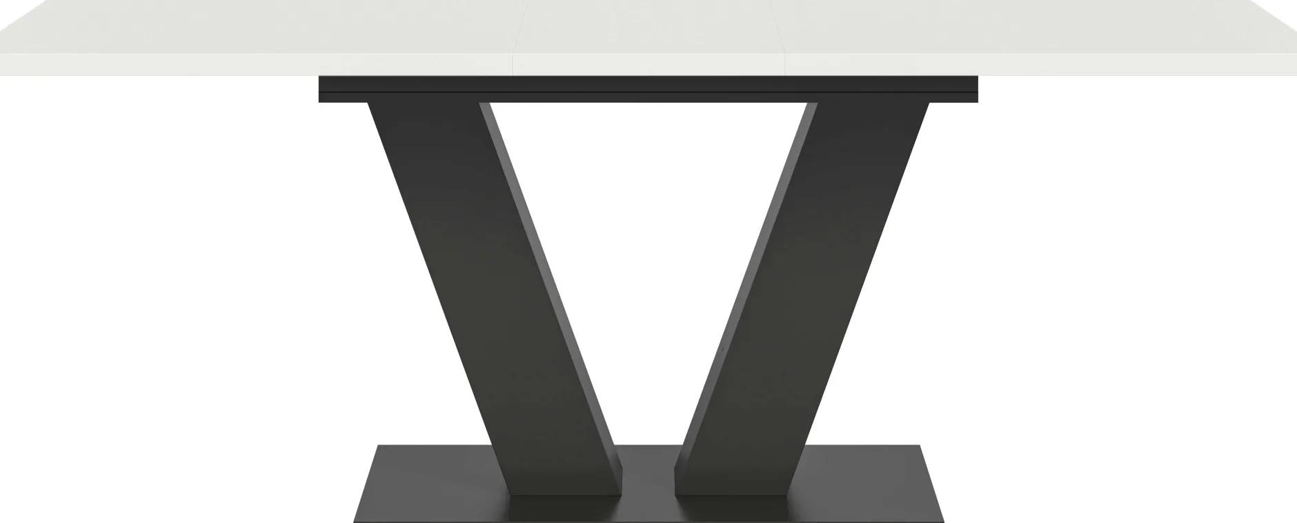 Esstisch Motion Emob - Ausziehbar 150-190x76x90 cm - Weiß/Grau