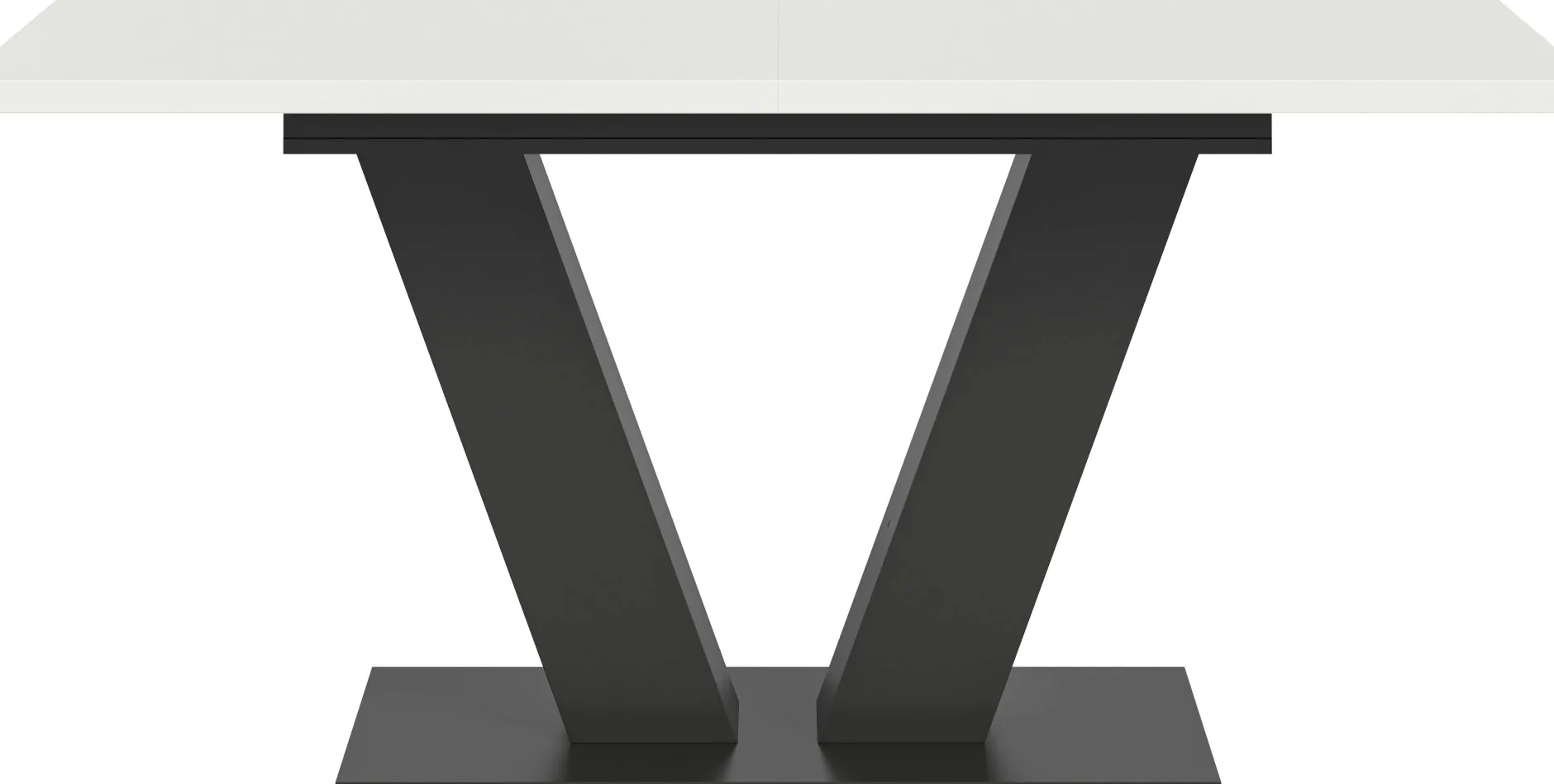 Esstisch Motion Emob - Ausziehbar 150-190x76x90 cm - Weiß/Grau