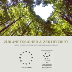 Esstisch Motion Emob - grau FSC-Spaanplatte - 150-190x76x90 cm