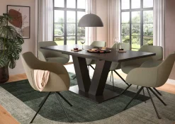 Esstisch Motion Emob - grau FSC-Spaanplatte - 150-190x76x90 cm