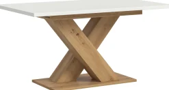 Esstisch Motion Emob – weiß/Artisan – 150-190x76x90 cm
