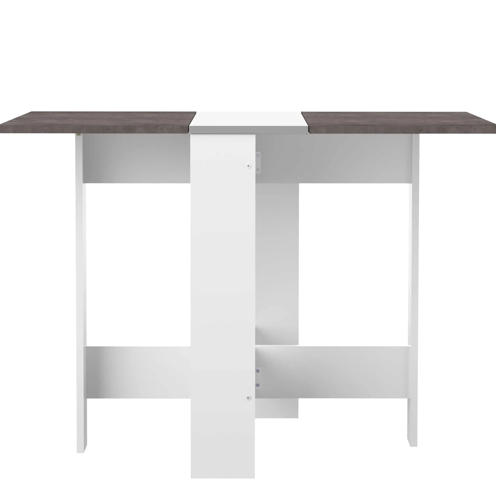 Esstisch Papillon 103 cm - weiß/Beton