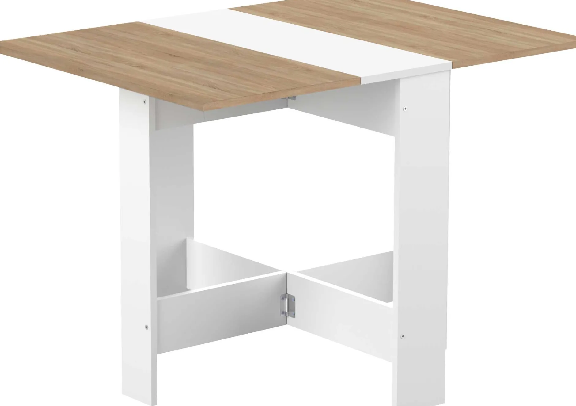 Esstisch Papillon 103 cm - weiß/Eiche