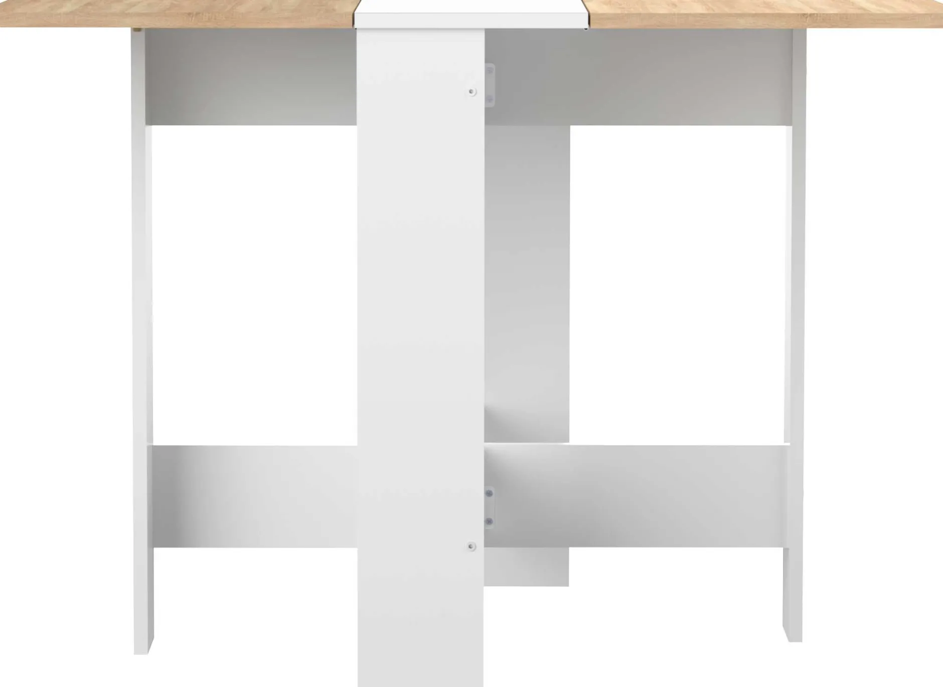 Esstisch Papillon 103 cm - weiß/Eiche