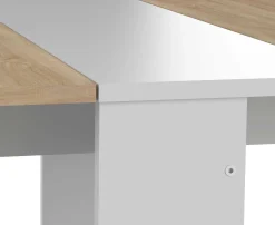 Esstisch Papillon 103 cm - weiß/Eiche