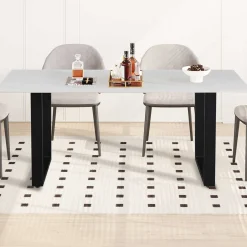 Esstisch Poseidon - 180x90x75cm - gesinterter Stein - Marmor