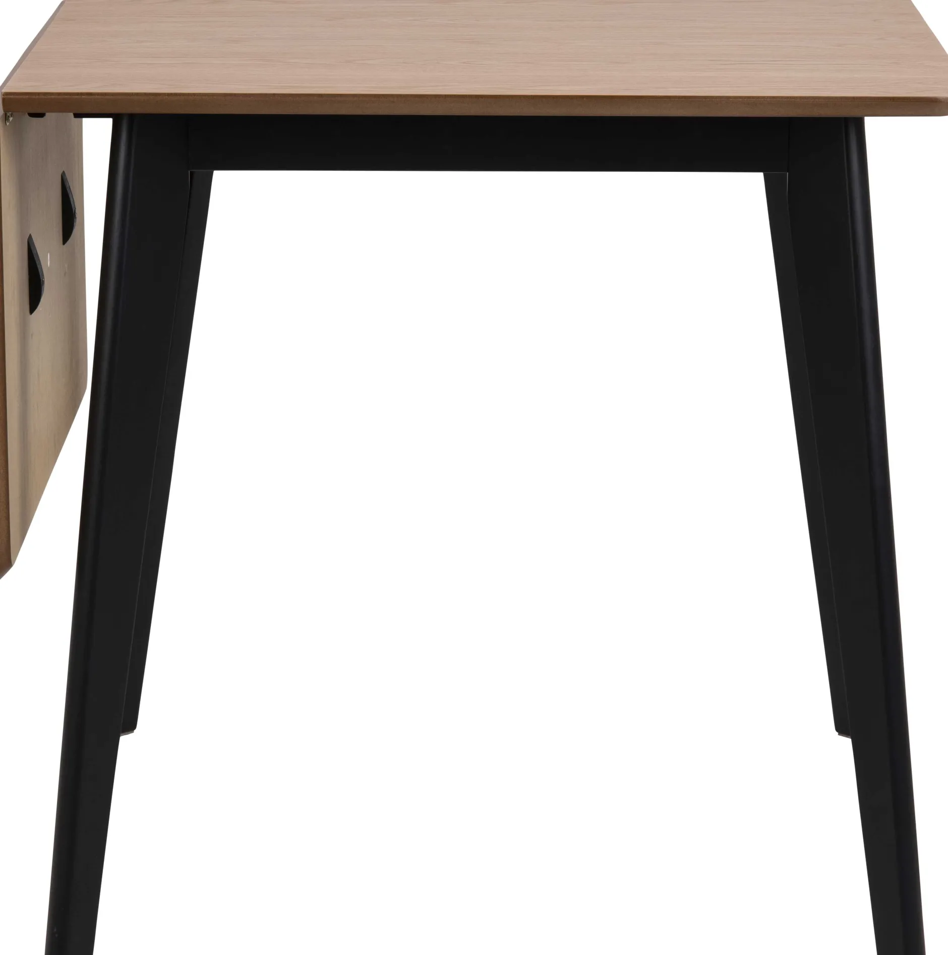 Esstisch Rover 80/120x80 - Eiche/schwarz