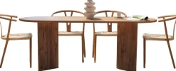 Esstisch Sabella - 100% MELAMINE - Atlantik-Kiefer - 75 x 90 x 200 cm