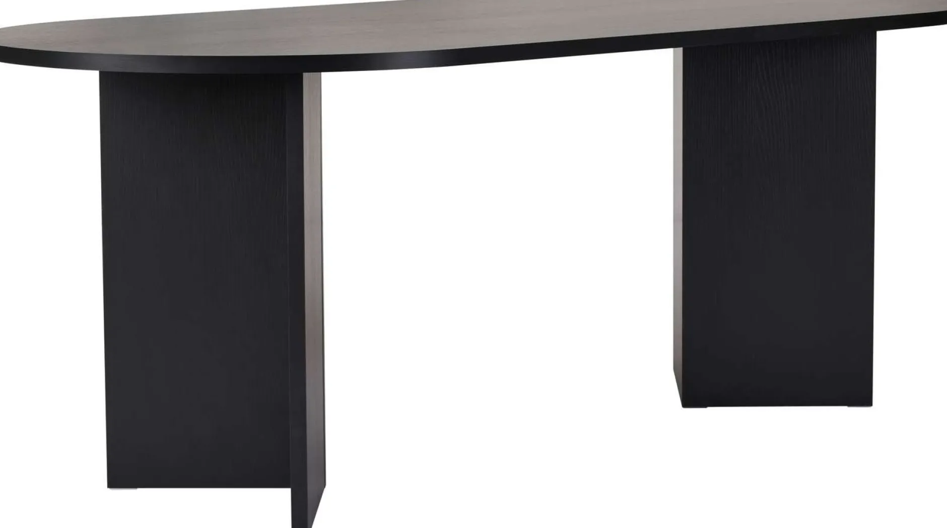 Esstisch Sabella - 100% MELAMINE - Holzschwarz - 75 x 90 x 200 cm