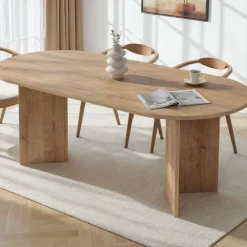 Esstisch Sabella - 100% MELAMINE - Saphireiche - 75 x 90 x 200 cm