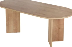 Esstisch Sabella - 100% MELAMINE - Saphireiche - 75 x 90 x 200 cm