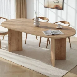 Esstisch Sabella - 100% MELAMINE - Saphireiche - 75 x 90 x 200 cm