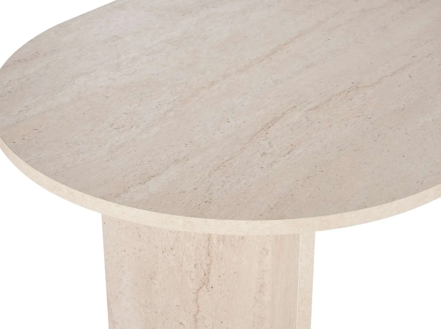Esstisch Sabella - 100% MELAMINE - Travertin - 75 x 90 x 200 cm