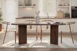 Esstisch Sabella - 100% MELAMINE - Walnuss - 75 x 90 x 200 cm