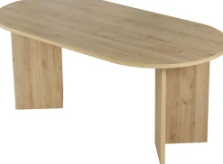 Esstisch Sablin - 100% MELAMINE - Cadiz-Eiche - 75 x 90 x 180 cm