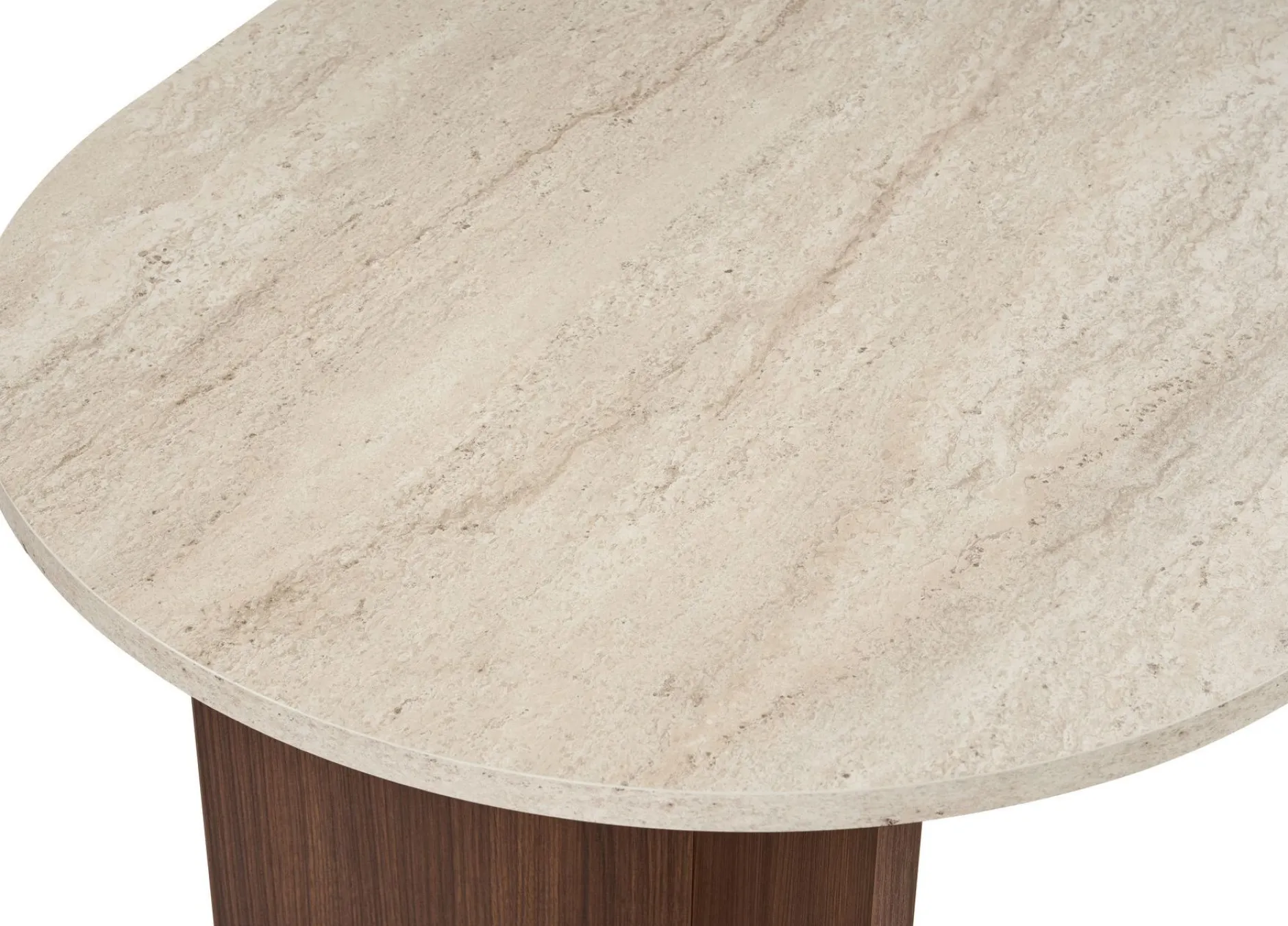 Esstisch Sablin - 100% MELAMINE - Travertin - 75 x 90 x 180 cm